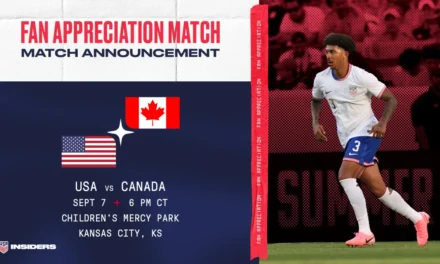 Selección Nacional Masculina de Estados Unidos tendrá duelo amistoso ante Canadá en el Children’s Mercy Park